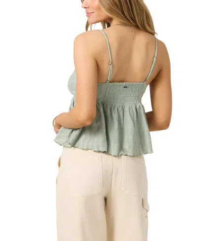 O'neill Dellia Cutout Camisole In Green