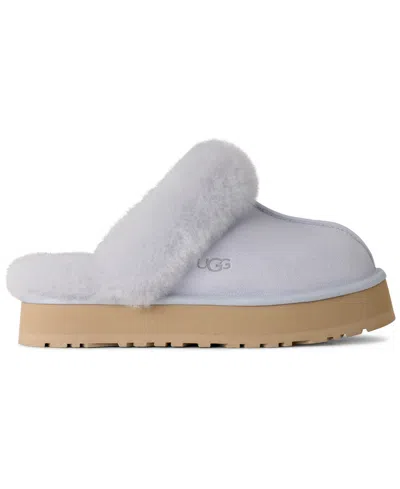 Ugg Blue Platform Slippers In Blue