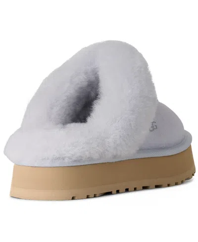Ugg Blue Platform Slippers In Blue