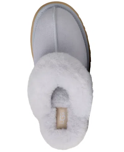 Ugg Blue Platform Slippers In Blue