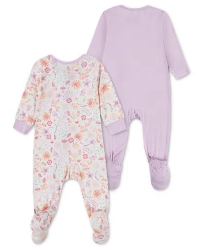 Huggies 2-pack Stretch Viscose Footies In Multi