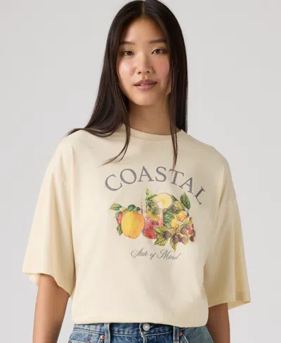 Levi's Women's Graphic Short Stack T-shirt In Yellow