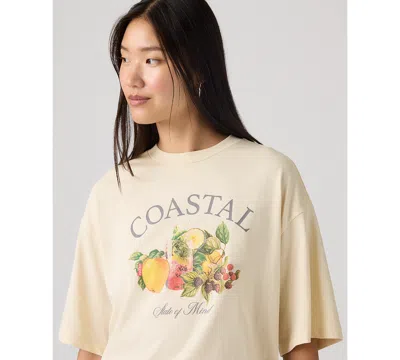 Levi's Women's Graphic Short Stack T-shirt In Yellow