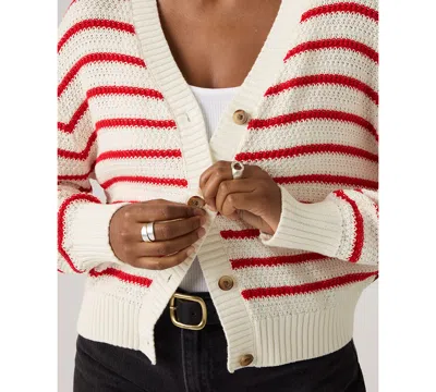 Levi's Snowflake Cardigan In Red