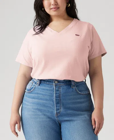 Levi's Plus Size V-neck T-shirt In Pattern