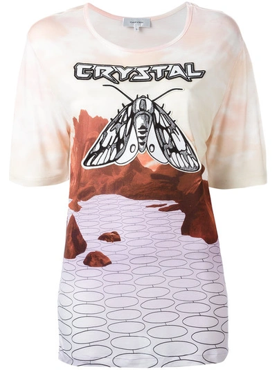 Carven 'crystal' Jersey T-shirt In Pink