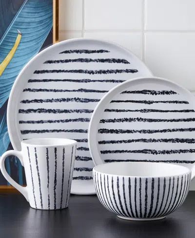 Stone Lain Nova Stoneware 16-piece Dinnerware Set In White