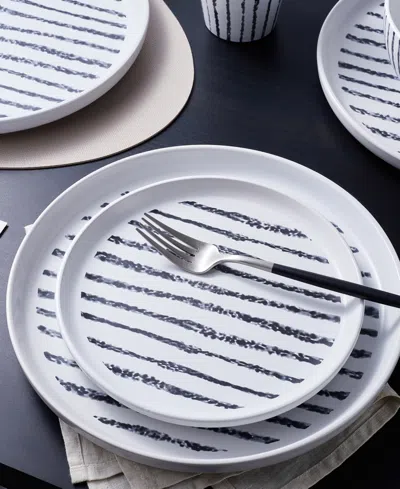 Stone Lain Nova Stoneware 16-piece Dinnerware Set In White