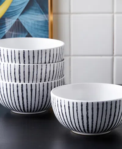Stone Lain Nova Stoneware 16-piece Dinnerware Set In White