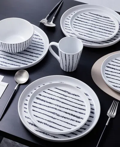 Stone Lain Nova Stoneware 16-piece Dinnerware Set In White