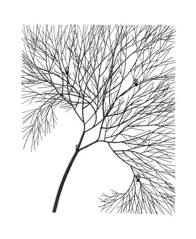 Phillips Collection Wire Tree Rectangular Metal Wall Art In Black