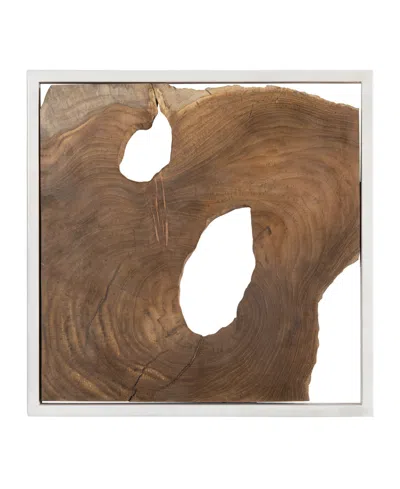 Phillips Collection Framed Slice Wall Tile In Brown