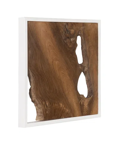 Phillips Collection Framed Slice Wall Tile In Brown