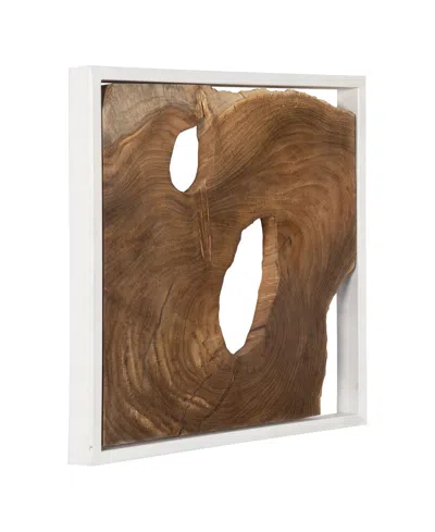 Phillips Collection Framed Slice Wall Tile In Brown