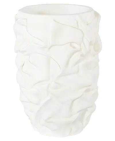 Phillips Collection Small Drape Planter In White
