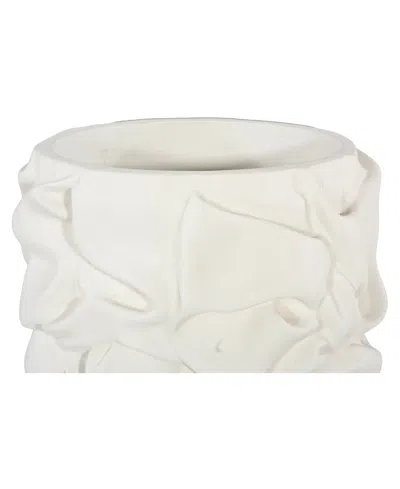 Phillips Collection Small Drape Planter In White