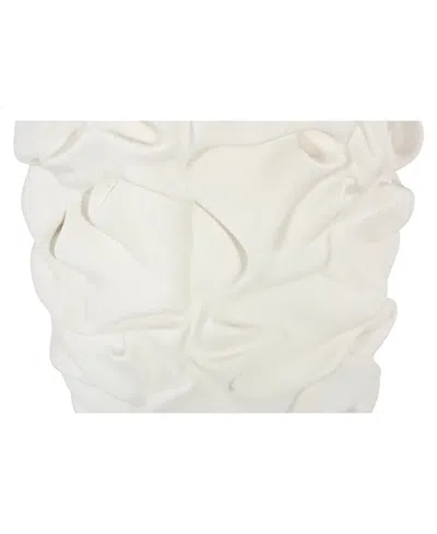 Phillips Collection Small Drape Planter In White