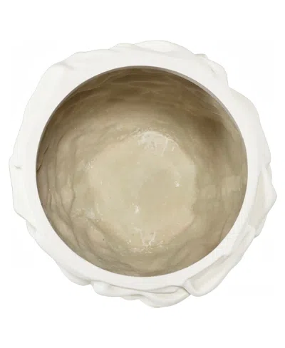 Phillips Collection Small Drape Planter In White