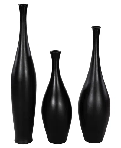 Phillips Collection Trumpet Medium Vase In Black