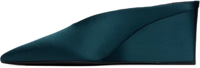 Alaïa Blue Cube Mule Heels In Blue