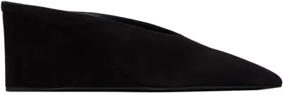 Alaïa Alaia Black Velvet Cube-heeled Mule Women In Black