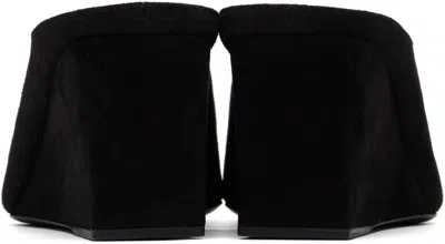 Alaïa Alaia Black Velvet Cube-heeled Mule Women In Black