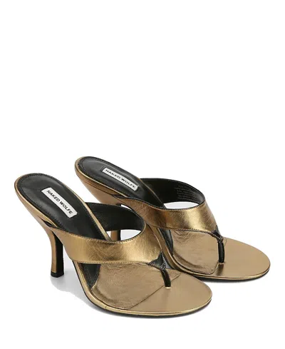 Naked Wolfe Martine Bronze Leather In Gold