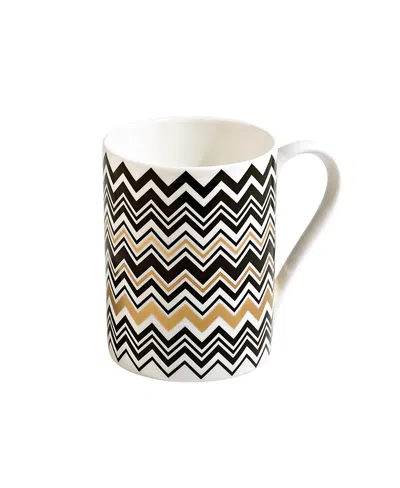 Missoni Home Zigzag Gold Cup In Black