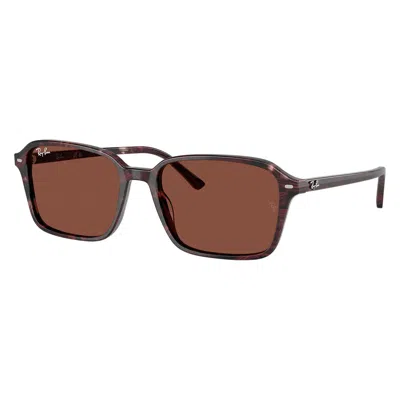 Ray Ban Raimond Red Rectangular Unisex Sunglasses Rb2231 1416c5 56 In Burgundy