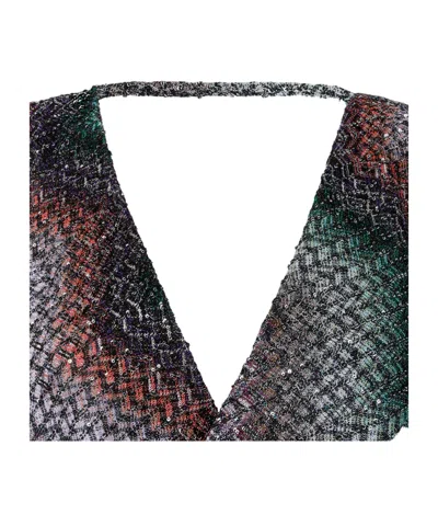 Missoni Herringbone Top In Multi