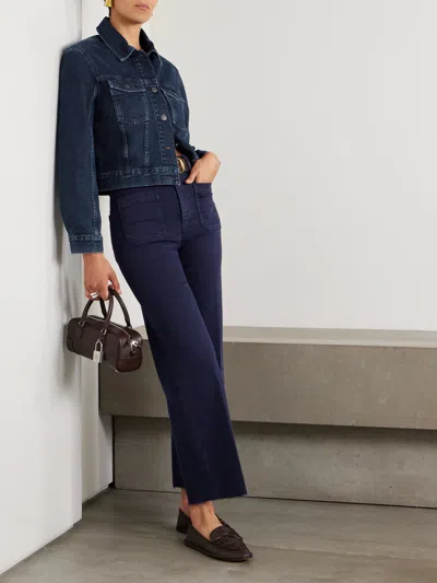 Frame The Curve Denim Jacket In Blue