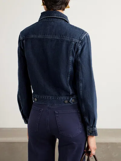 Frame The Curve Denim Jacket In Blue