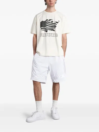 Rhude Drawstring Shorts In Gray