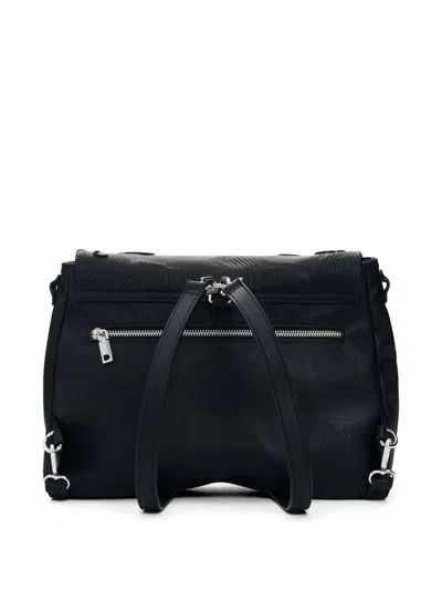 Desigual Medium Backpack Embroidered Charms In Pattern