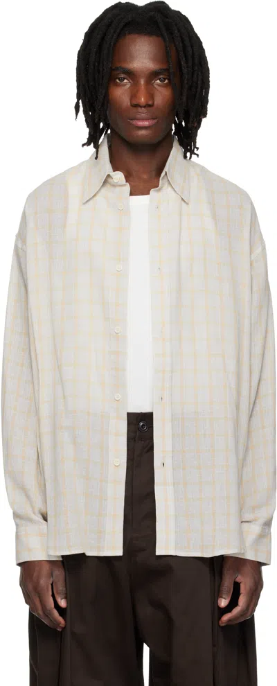 Sage Nation Chisholm Check-pattern Shirt In Neutral