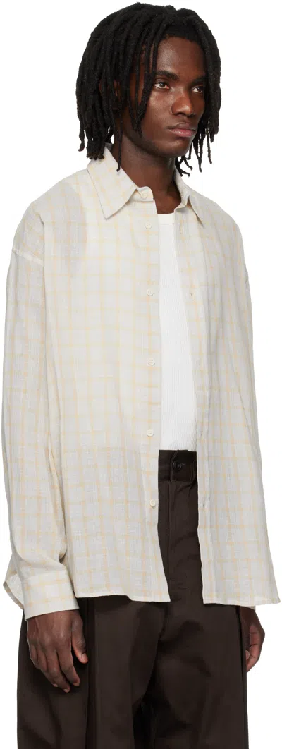 Sage Nation Chisholm Check-pattern Shirt In Neutral