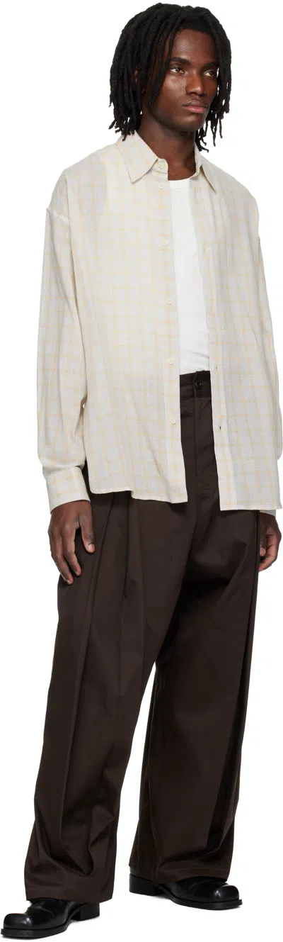 Sage Nation Chisholm Check-pattern Shirt In Neutral