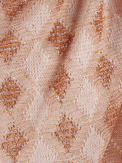 Forte Forte Diamond Jersey Pattern Spaghetti Tank Top In Brown