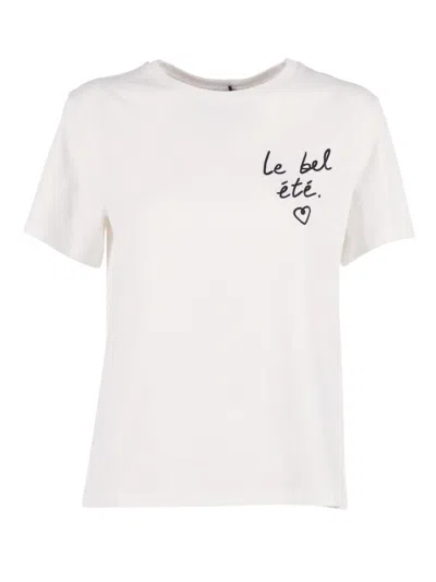 Max Mara Jersey T-shirt With Graphics In Multi