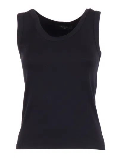 Max Mara Weekend Multic Black Top In Multi