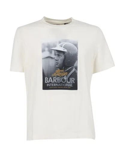 Barbour Graphic T-shirt In White