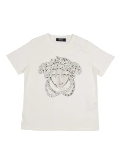 Versace T-shirt In Neutral