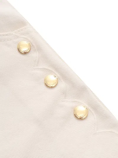 Chloé Chloe' Short In Metallic