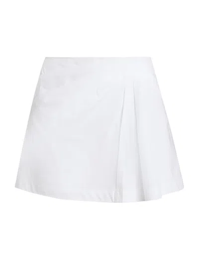 Simkhai Devlin Pleated Mini Skort In White In White