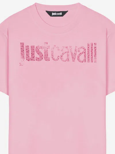 Just Cavalli Logo-embellished Cotton T-shirt In Pattern