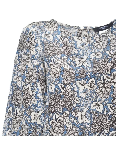 Weekend Max Mara Floral-pattern Blouse In Black