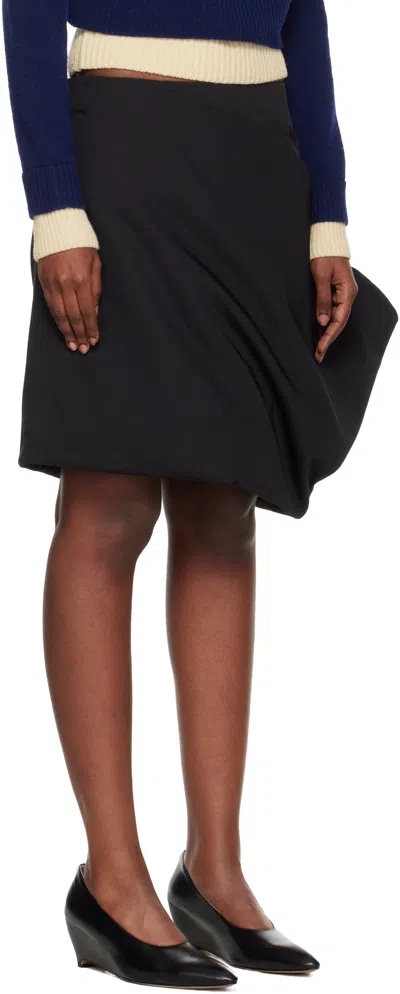 Lii Black Cone Miniskirt In Black