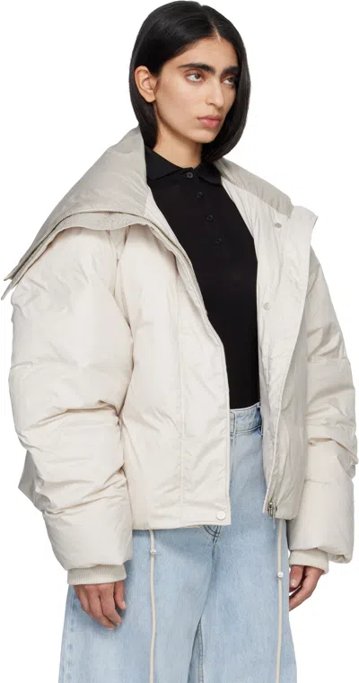 Entire Studios Off-white Kelly Down Jacket In White