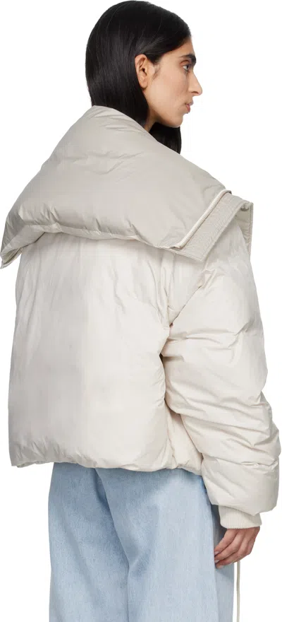 Entire Studios Off-white Kelly Down Jacket In White