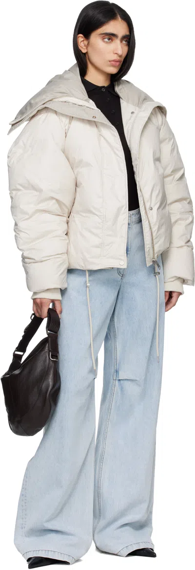 Entire Studios Off-white Kelly Down Jacket In White